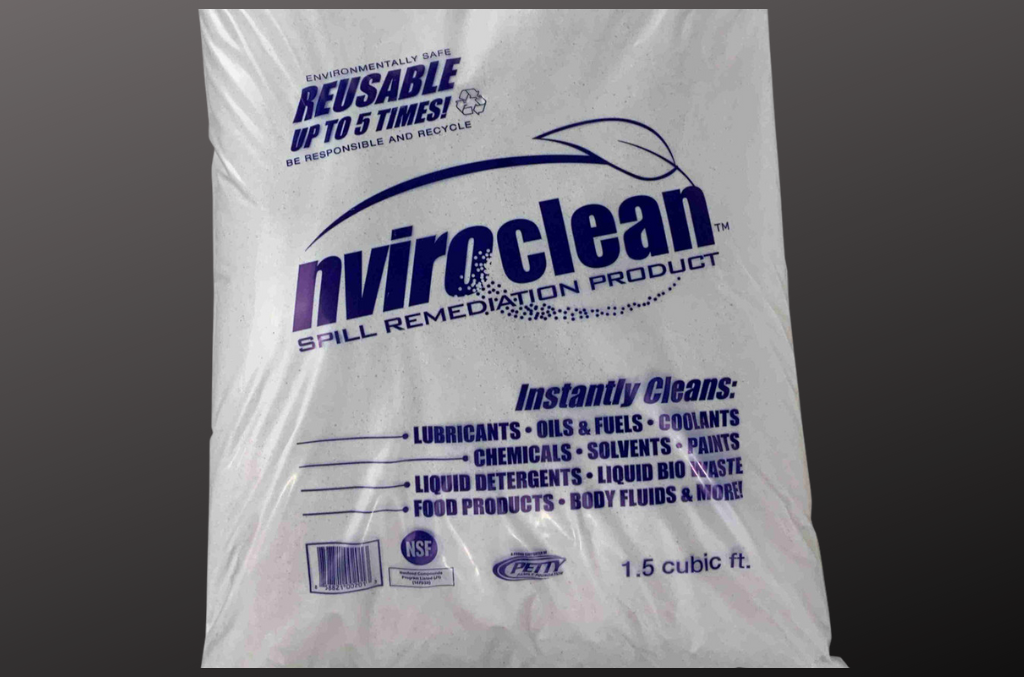 Spill Absorbents- Nviroclean all-natural spill absorbent tackles tough messes with ease